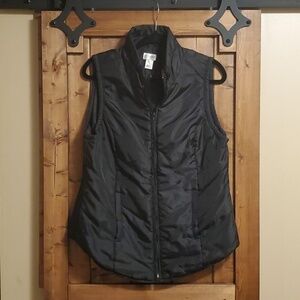 Motherhood Maternity Black Puffy Vest Large